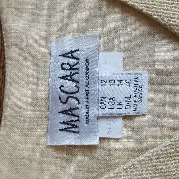 (12) Mascara Vintage Canadian Made Vest ❤ Zip Up ❤ Rayon Blend - Picture 3 of 8